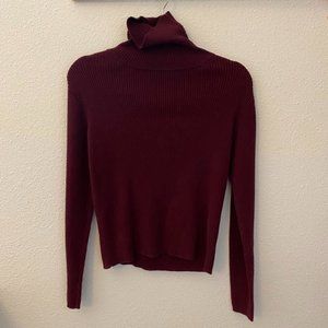 Women's turtleneck maroon sweater - from Eddie Bauer - size small